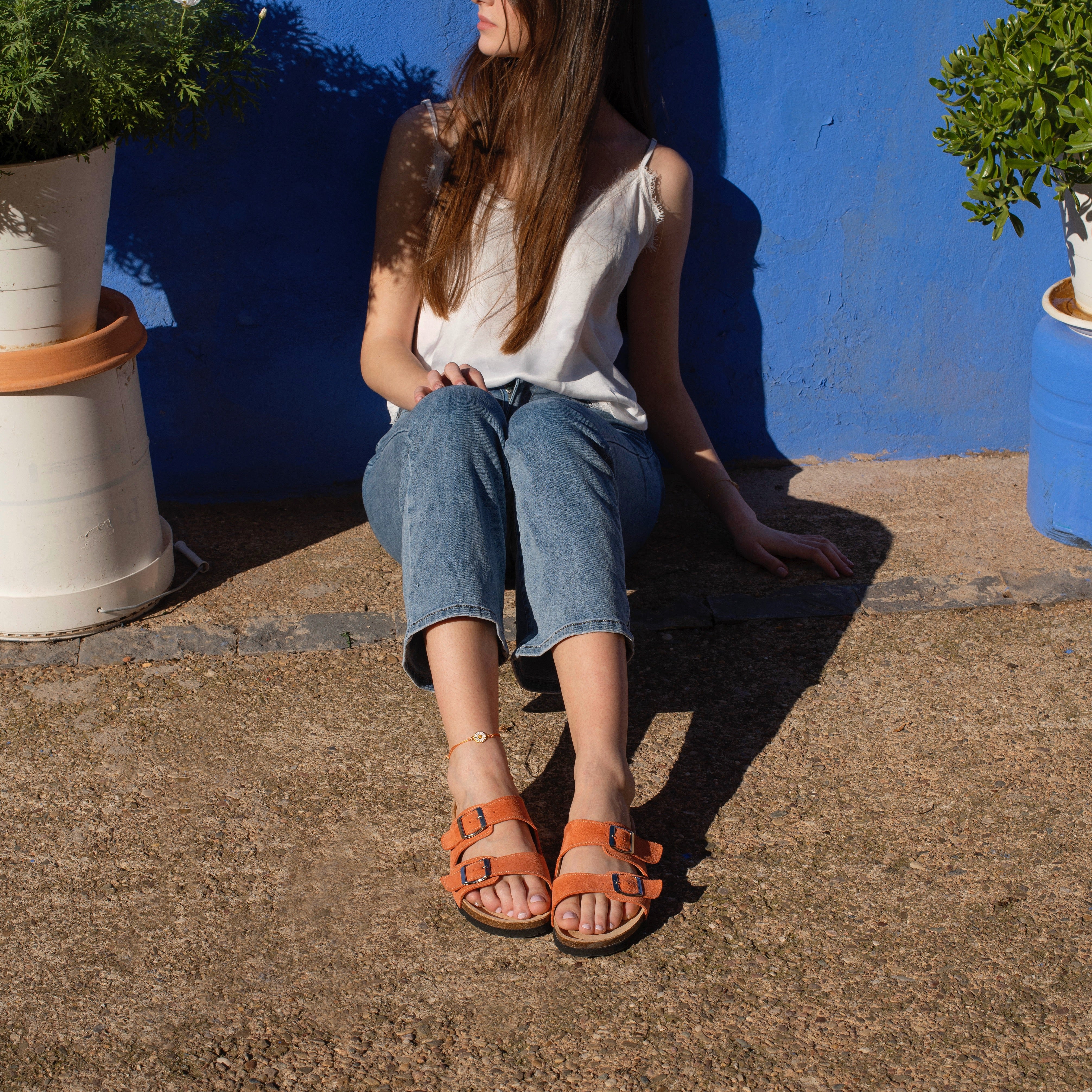 Nordic Coral sandals