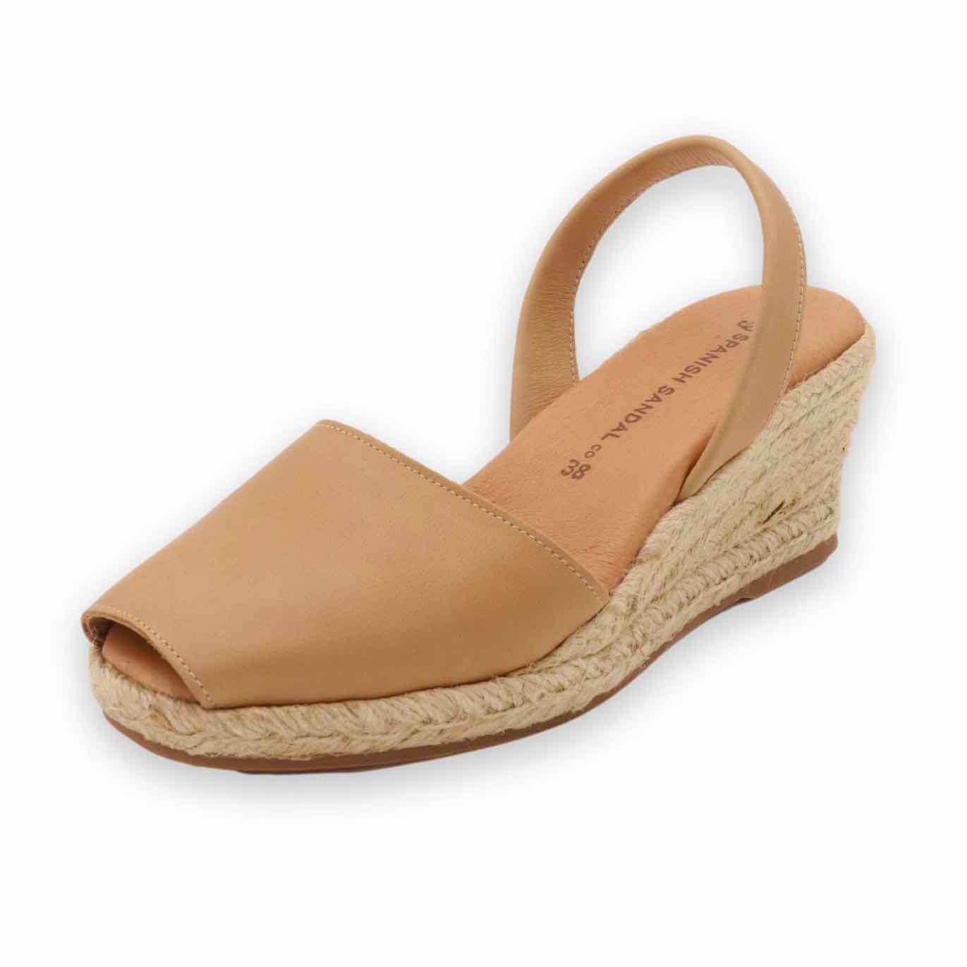 Almond espadrille wedges