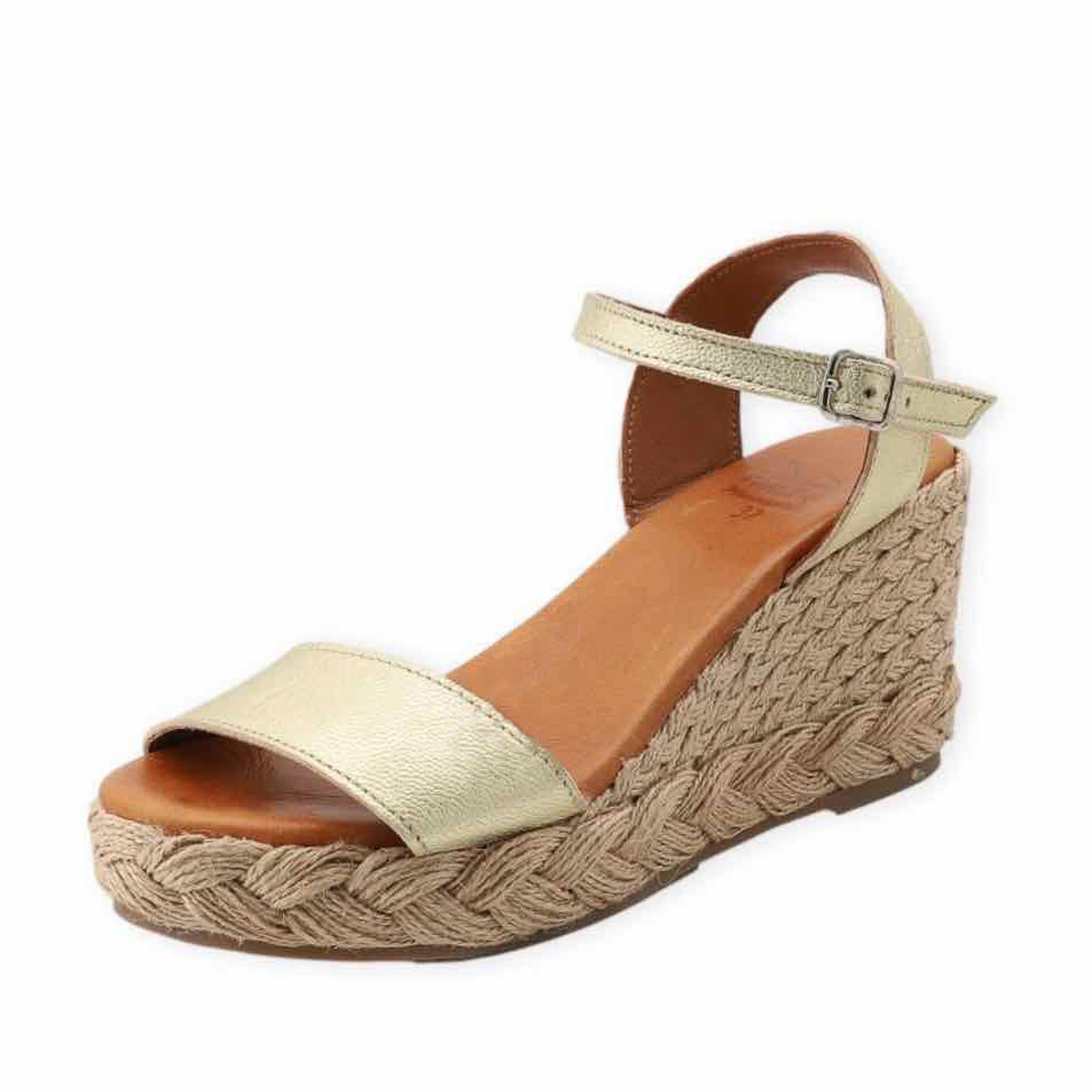 Paloma Wedge in Metallic Gold