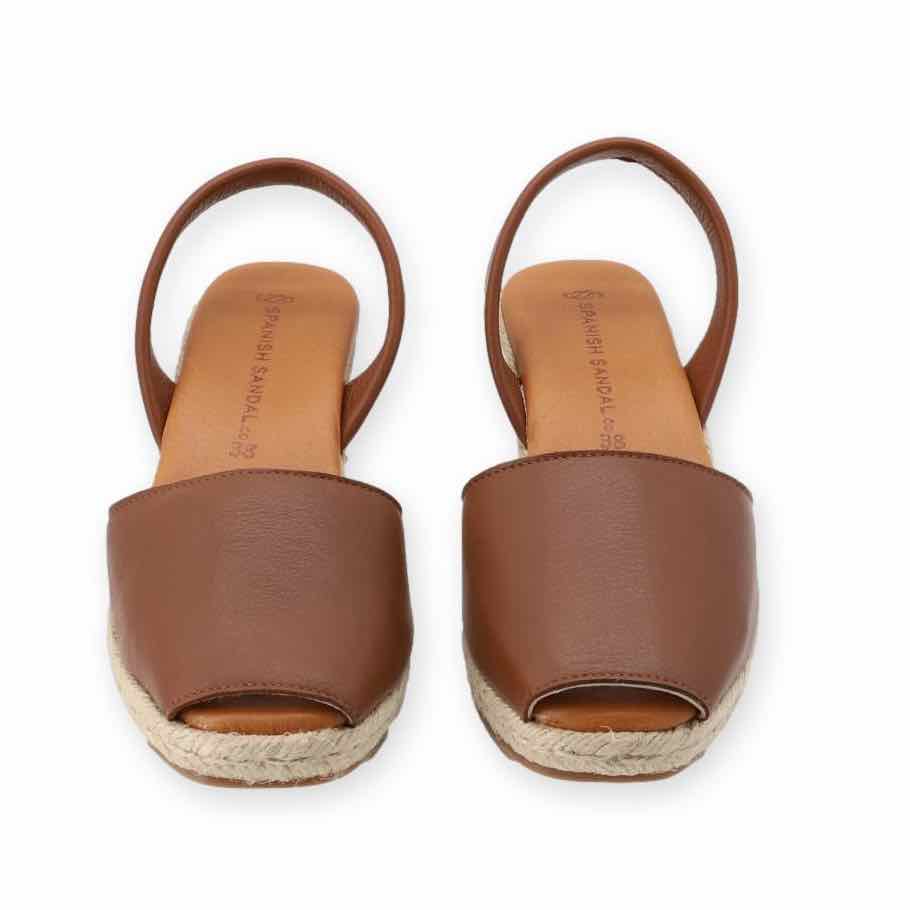 Caramel espadrille wedges