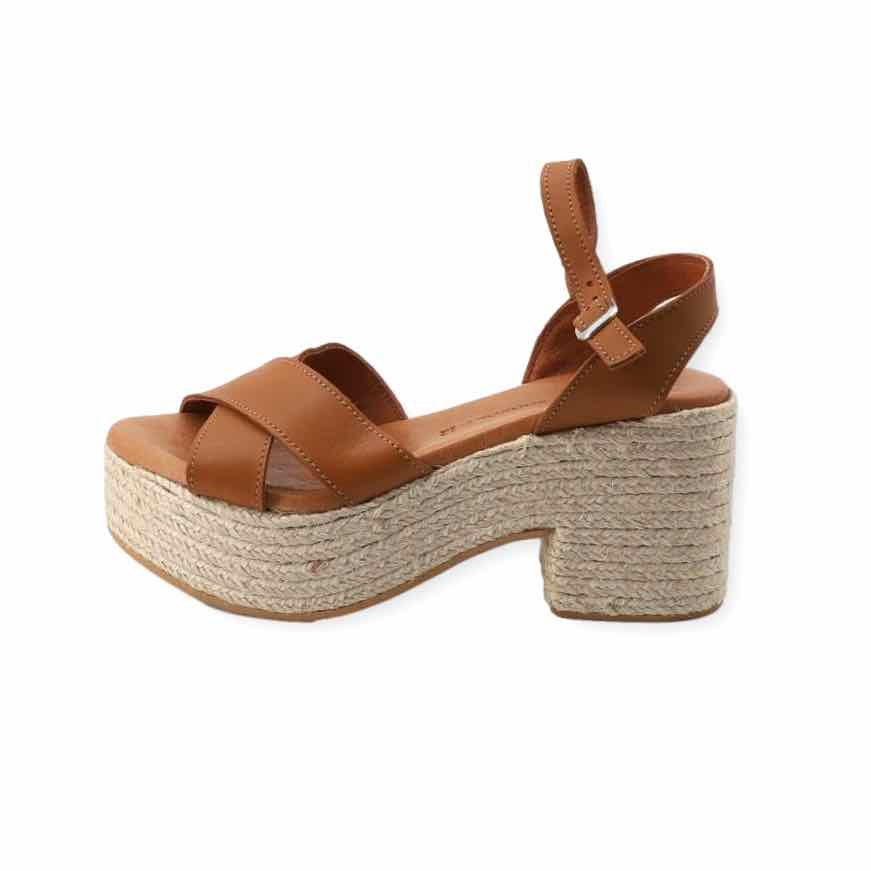 Sofia Chunky Heels in Brown