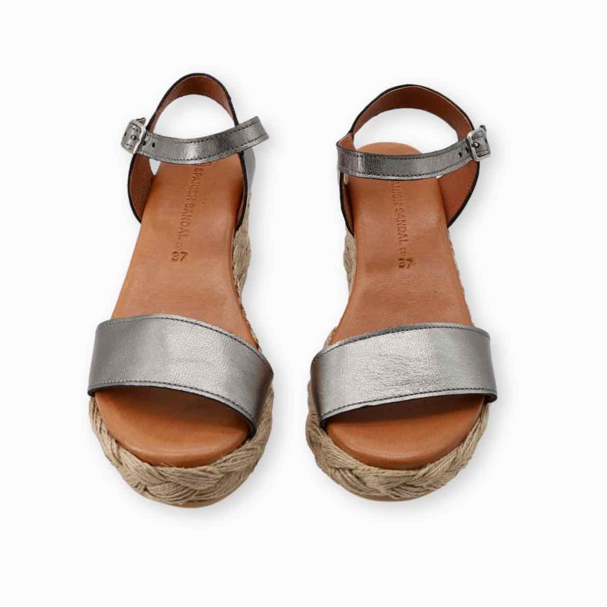 Paloma Wedge in Titanium Black