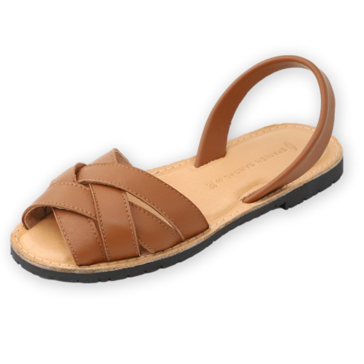 Crossover Camel sandals