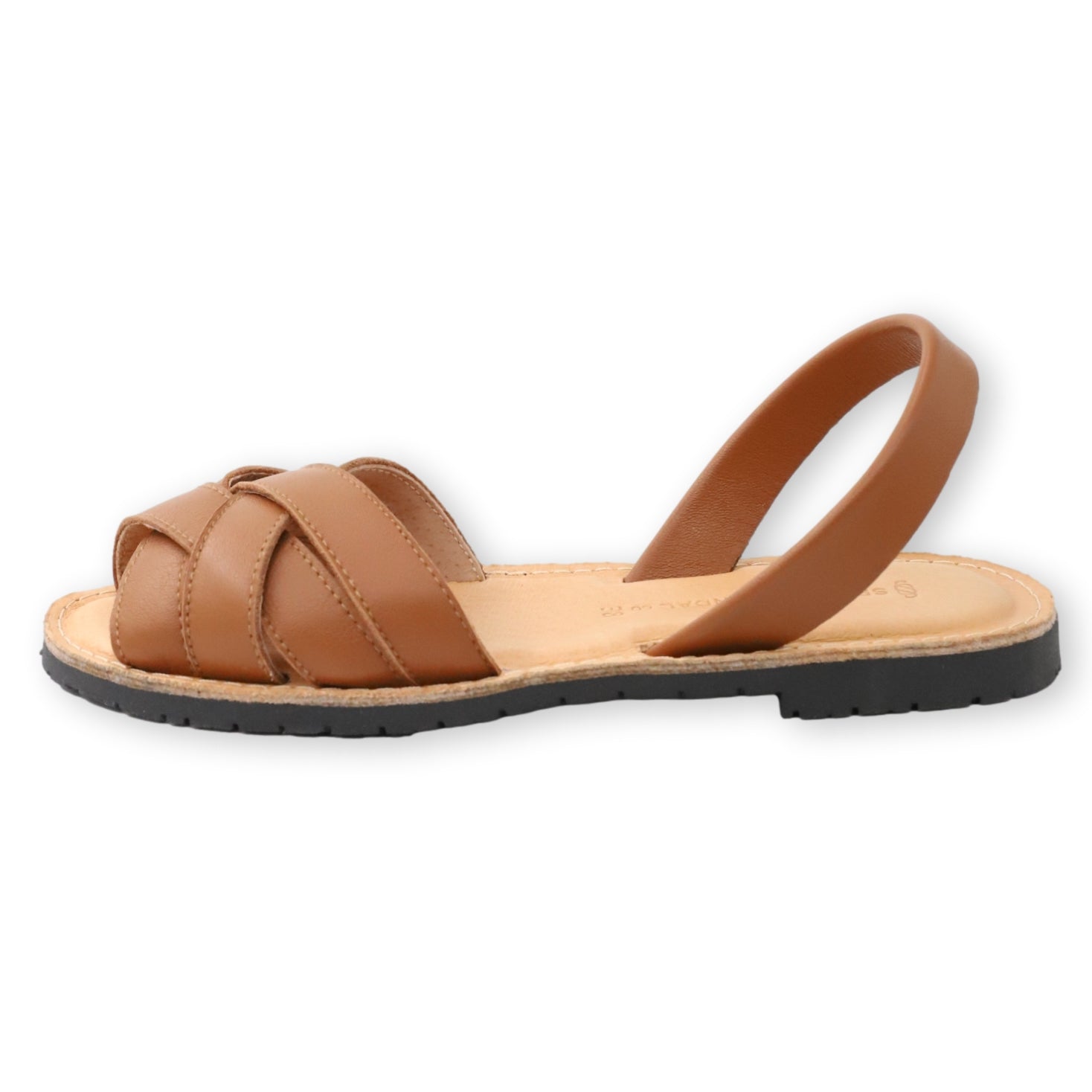 Crossover Camel sandals