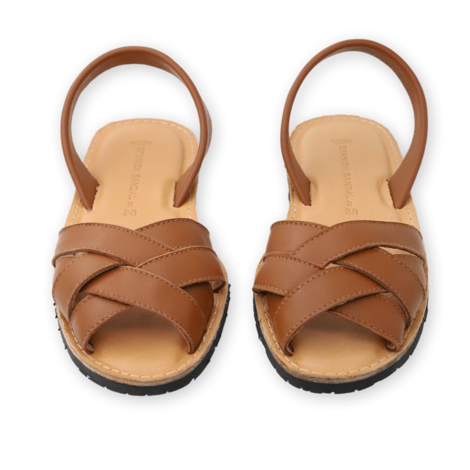 Crossover Camel sandals