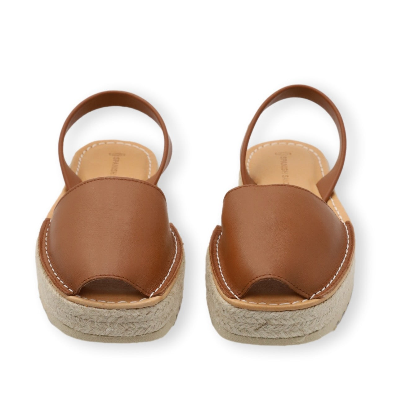 Irene platform sandals in Dark Camel