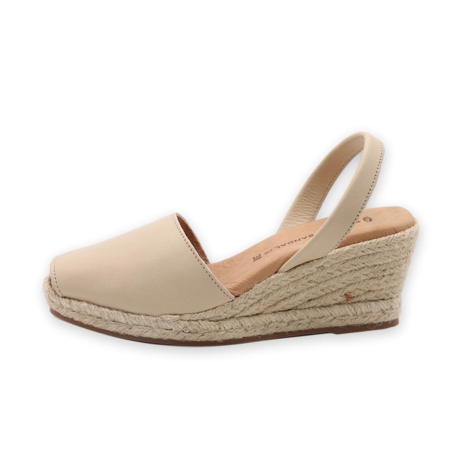 Latte espadrille wedges