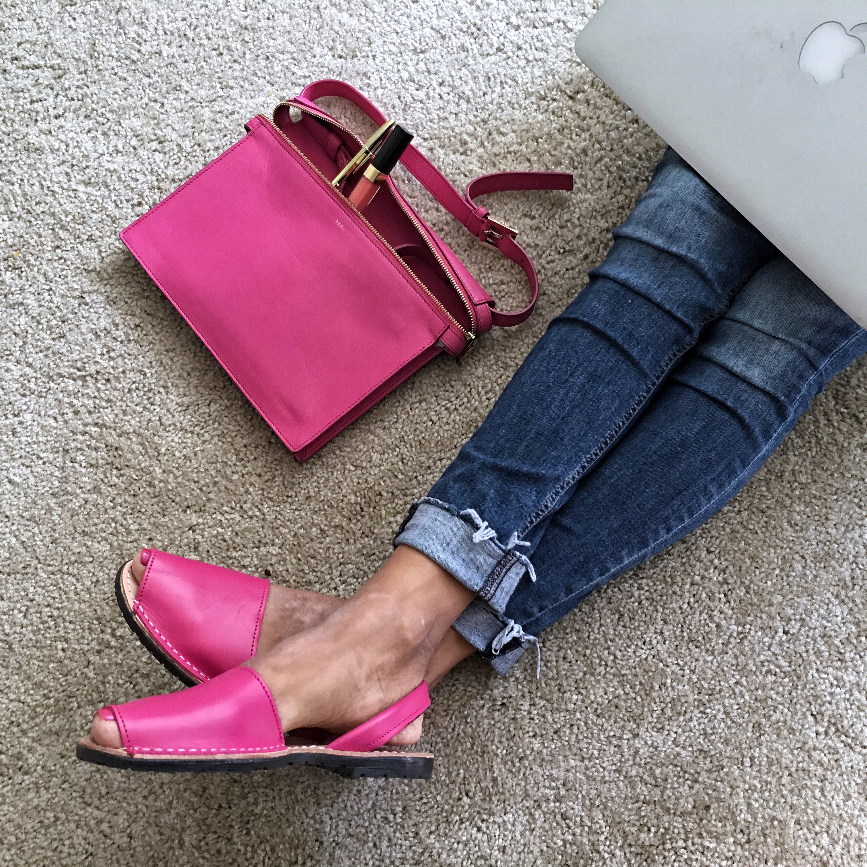 Classic Hot Pink flats