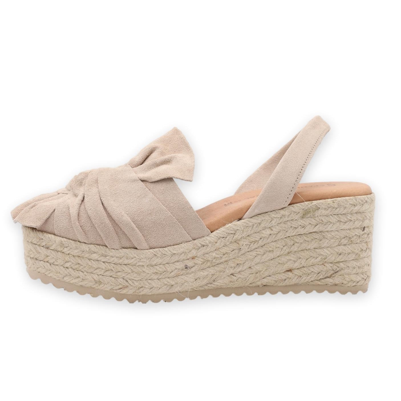 Beige discount sandals platform