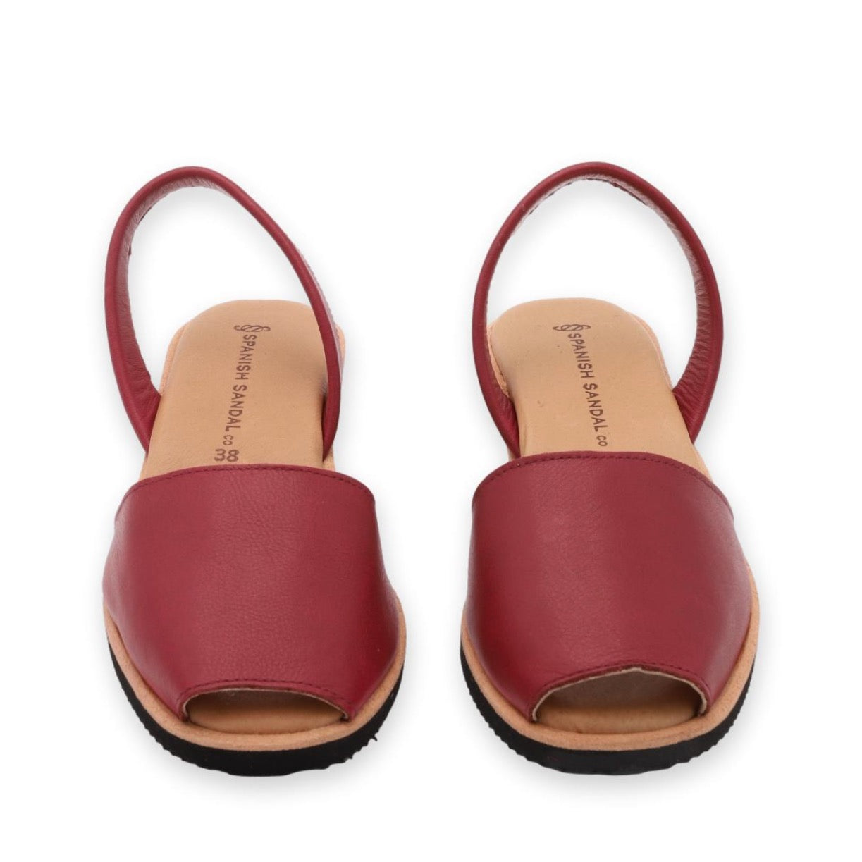 Burgundy cheap wedge sandals