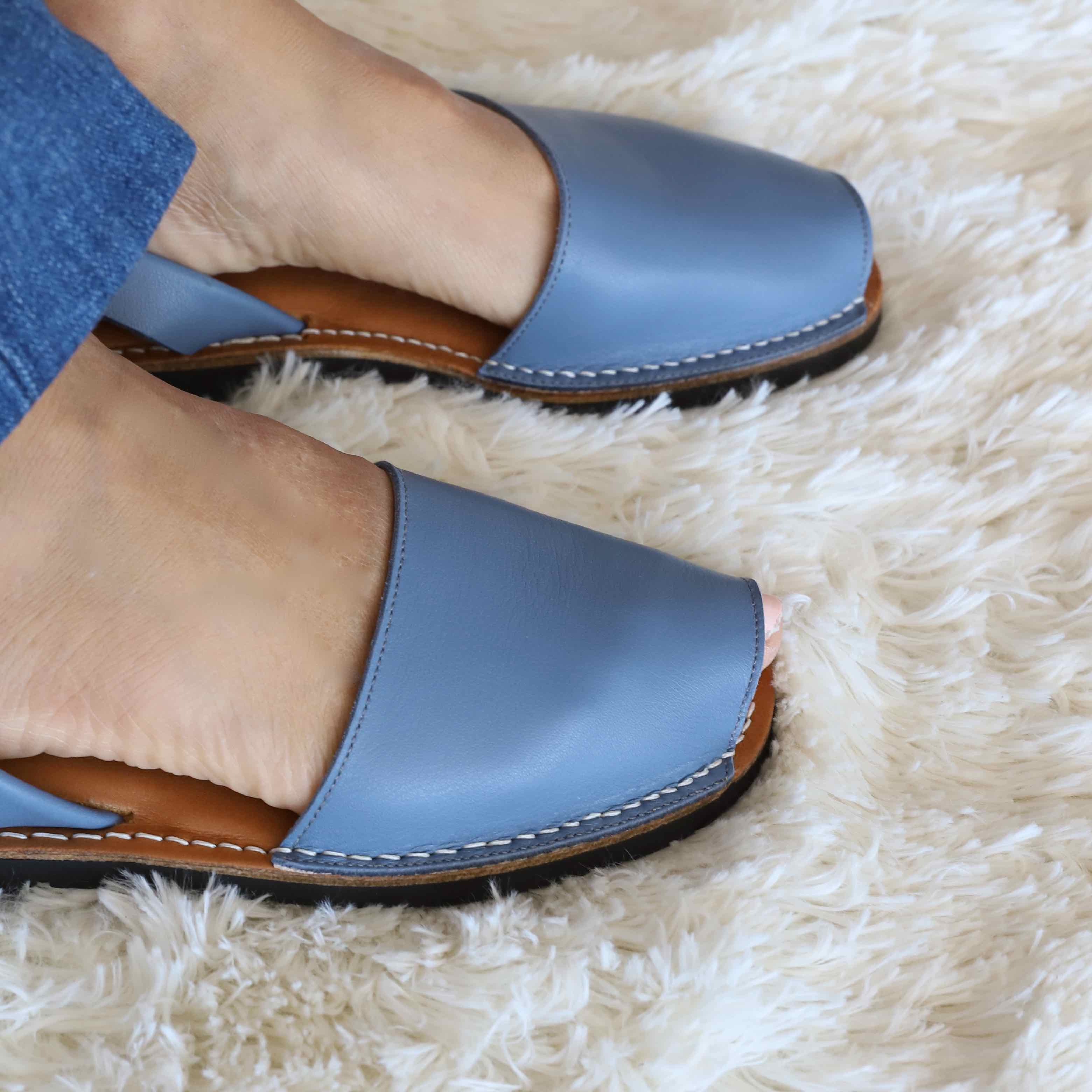 Classic Blue denim sandals