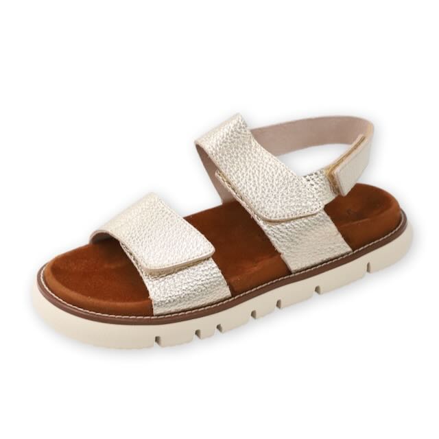 Gold Ibiza sandals