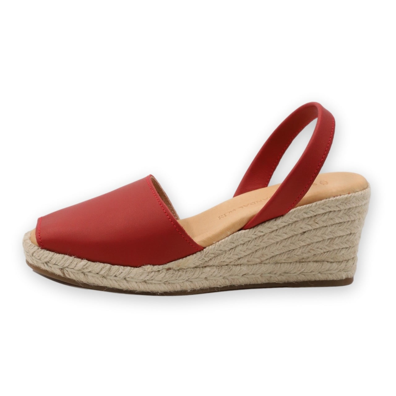Red espadrille wedges