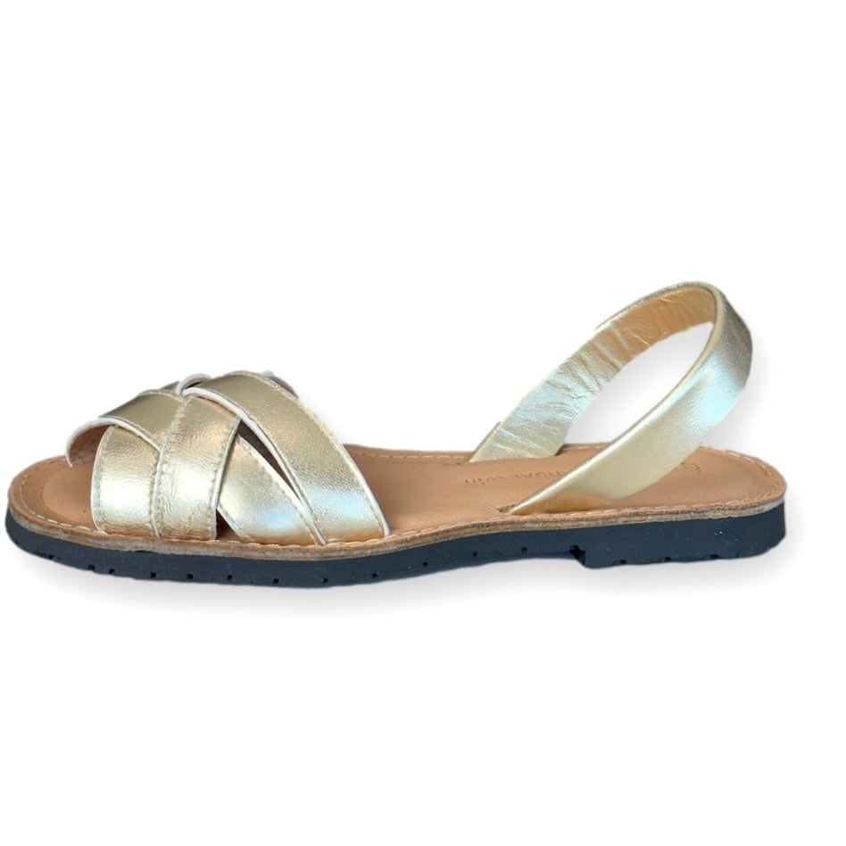 Crossover Gold sandals