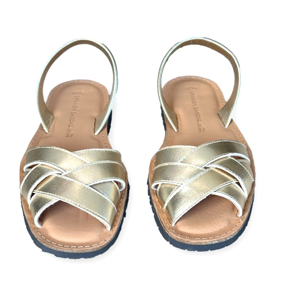 Crossover Gold sandals