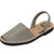 Classic taupe sandals - diagonal view