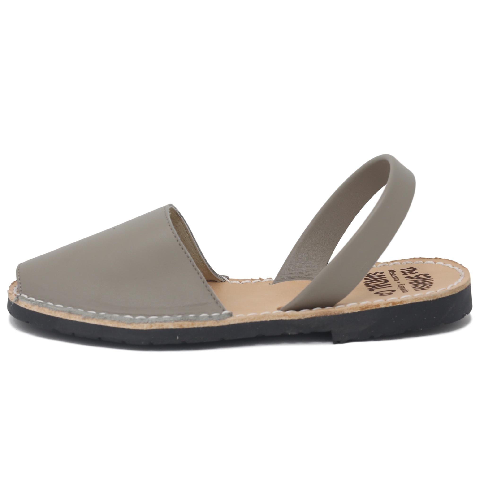 Classic taupe sandals - side view