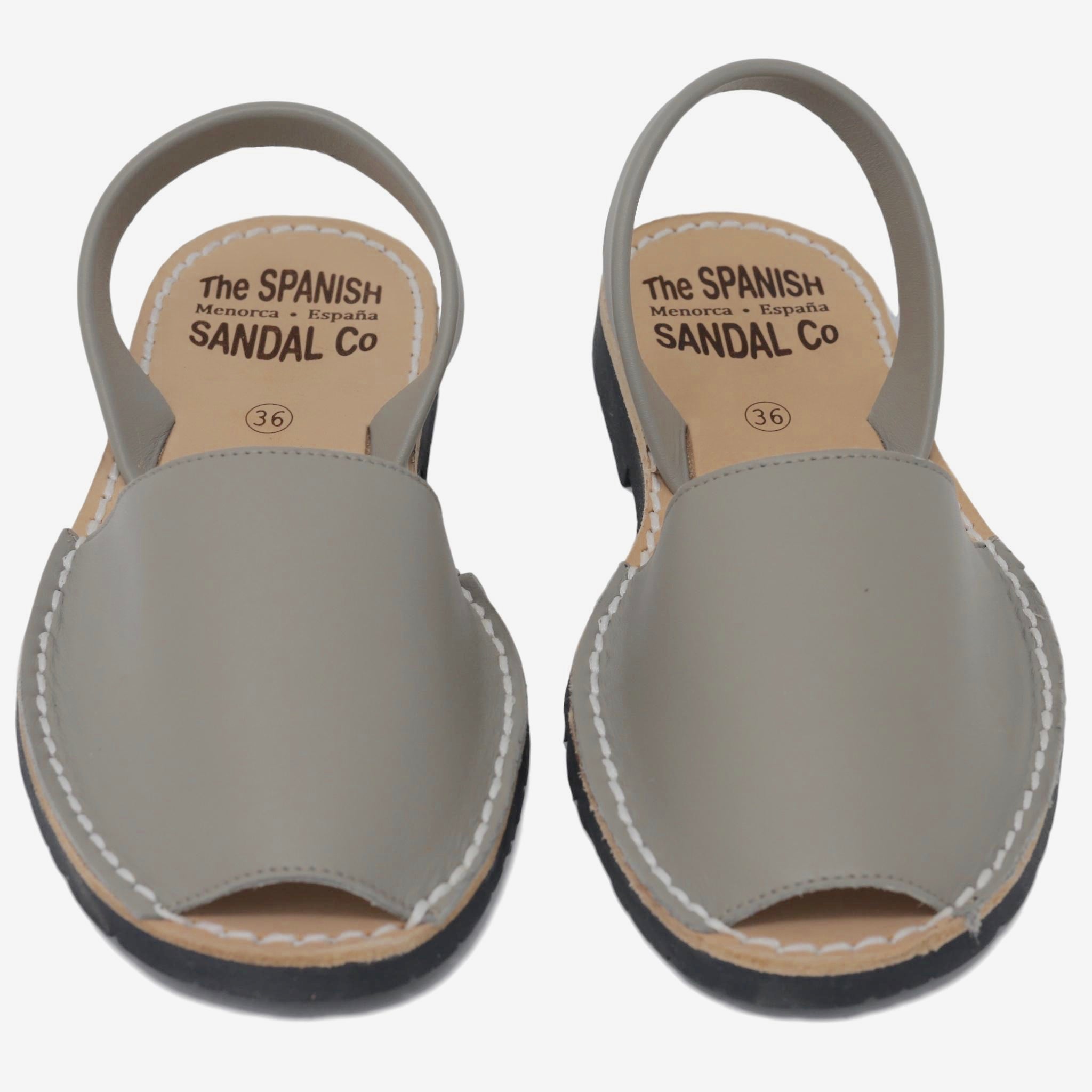 Classic taupe sandals - front view