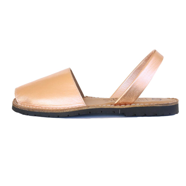 Metallic rose gold sandals - The Spanish Sandal Company