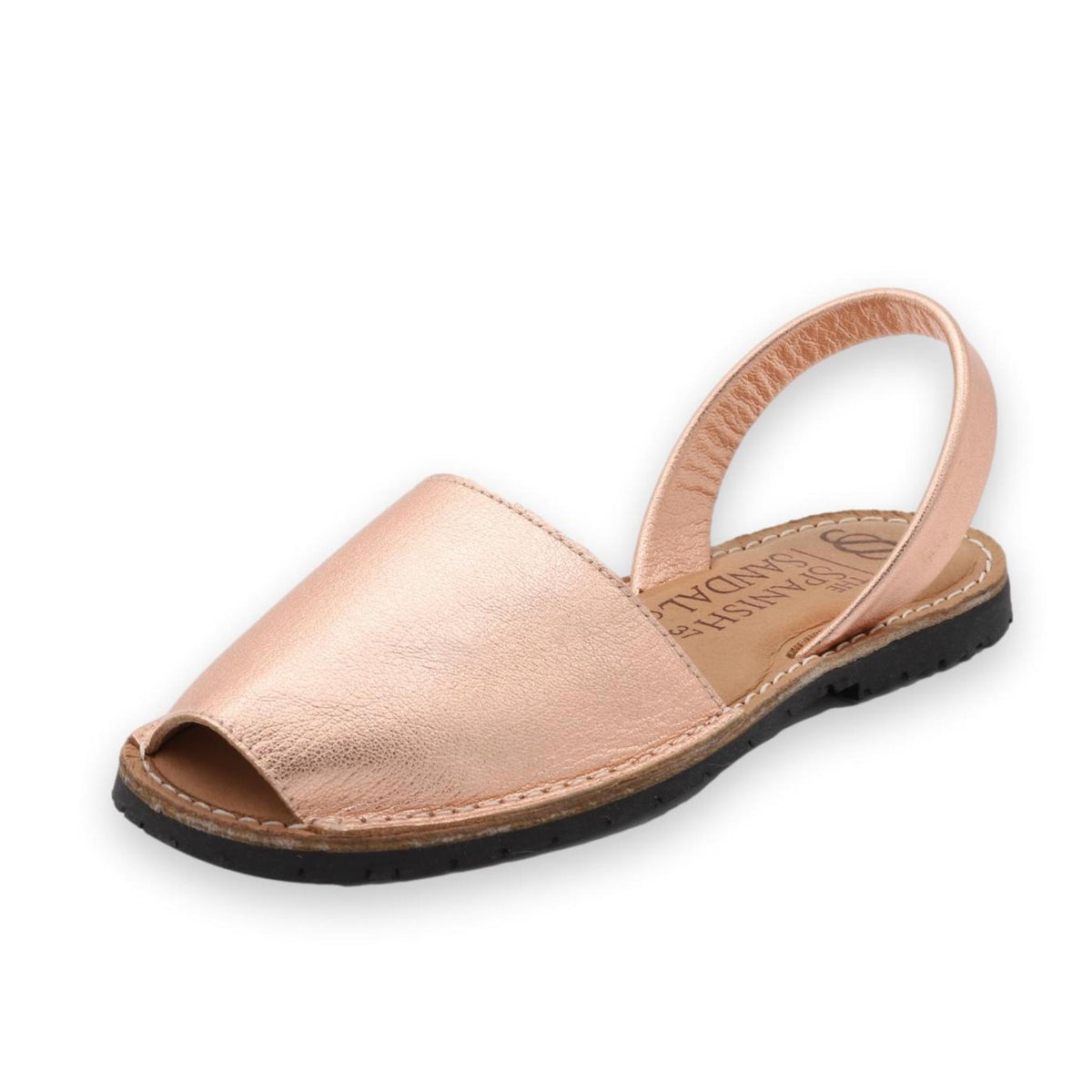 rose gold dress sandals Brenda Zaro Nassau Polar Rose Gold Strappy Low Heel Dress Sandals