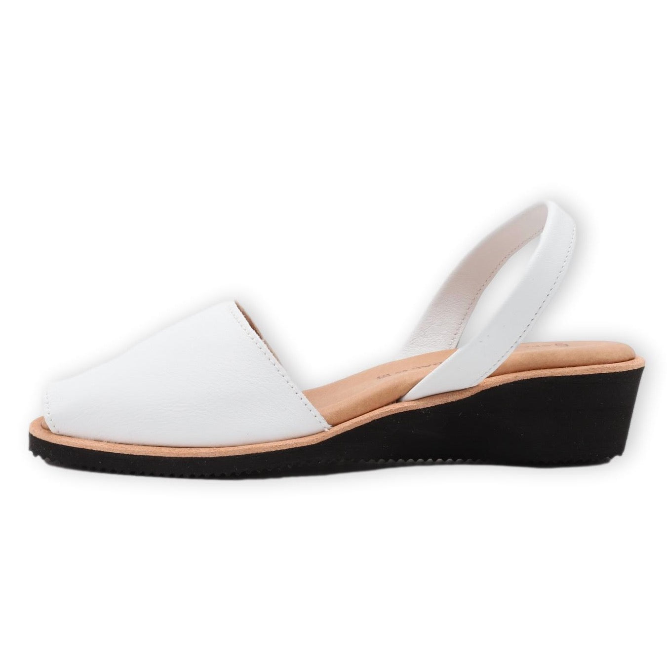 White midi wedges