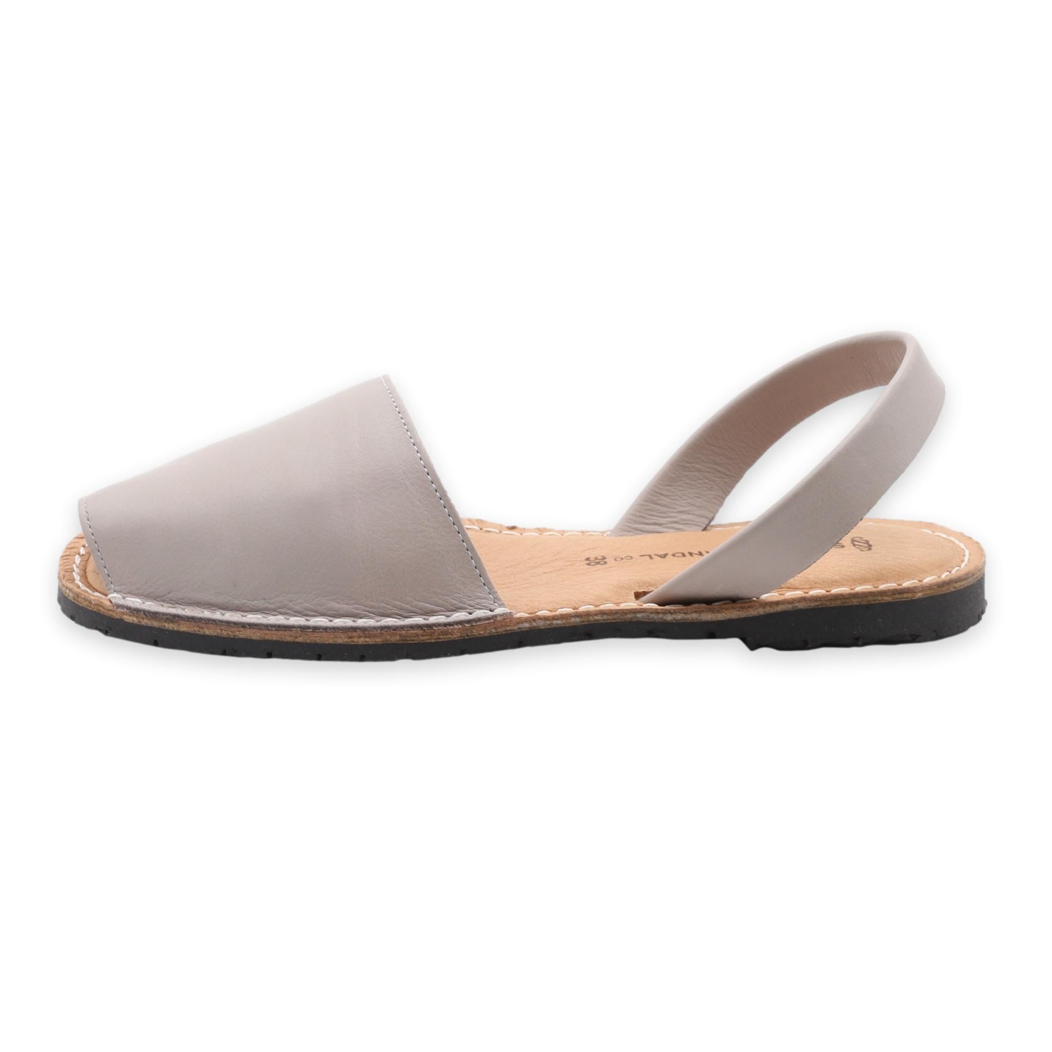 Women's grey best sale flat sandals