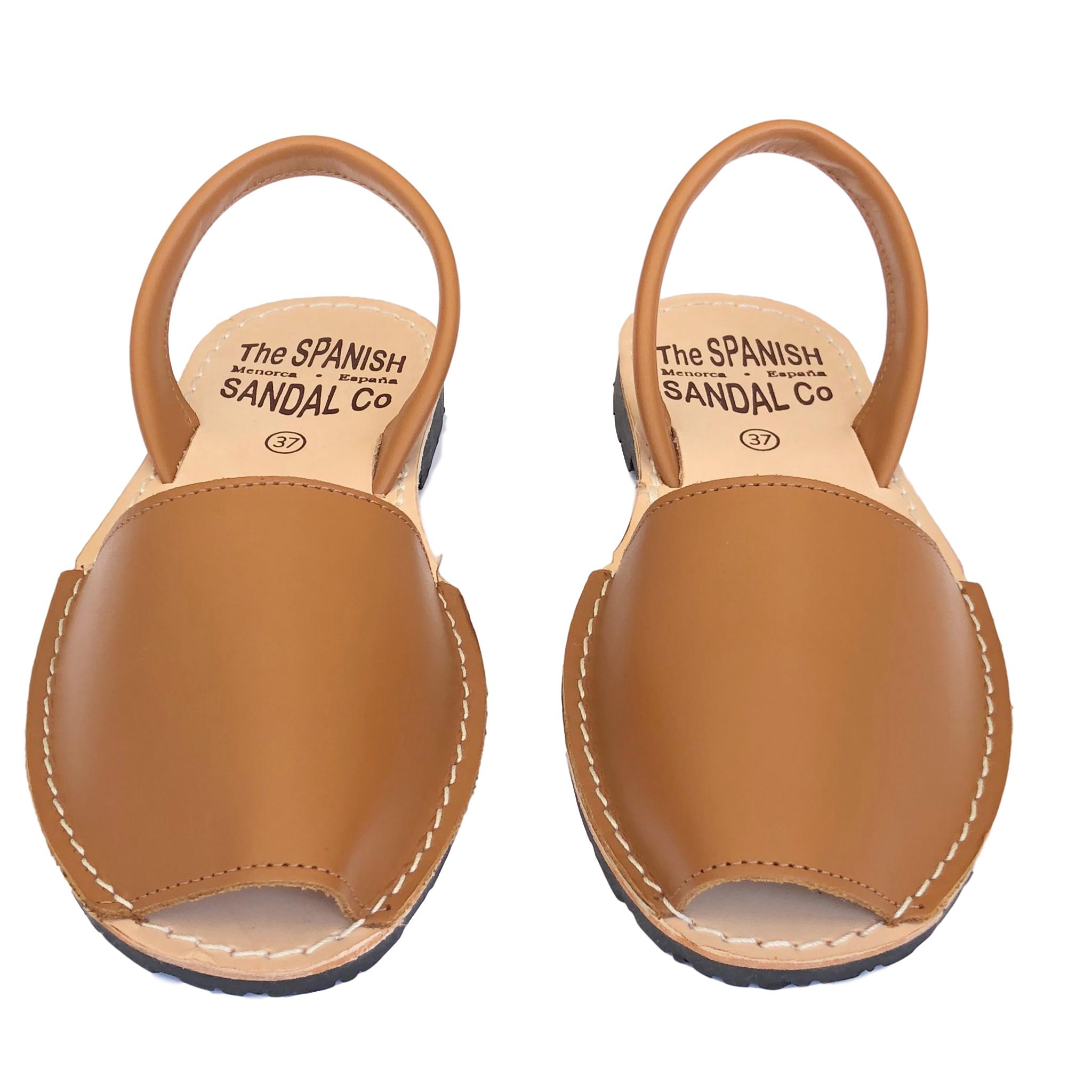 Camel classic Spanish sandals - front view