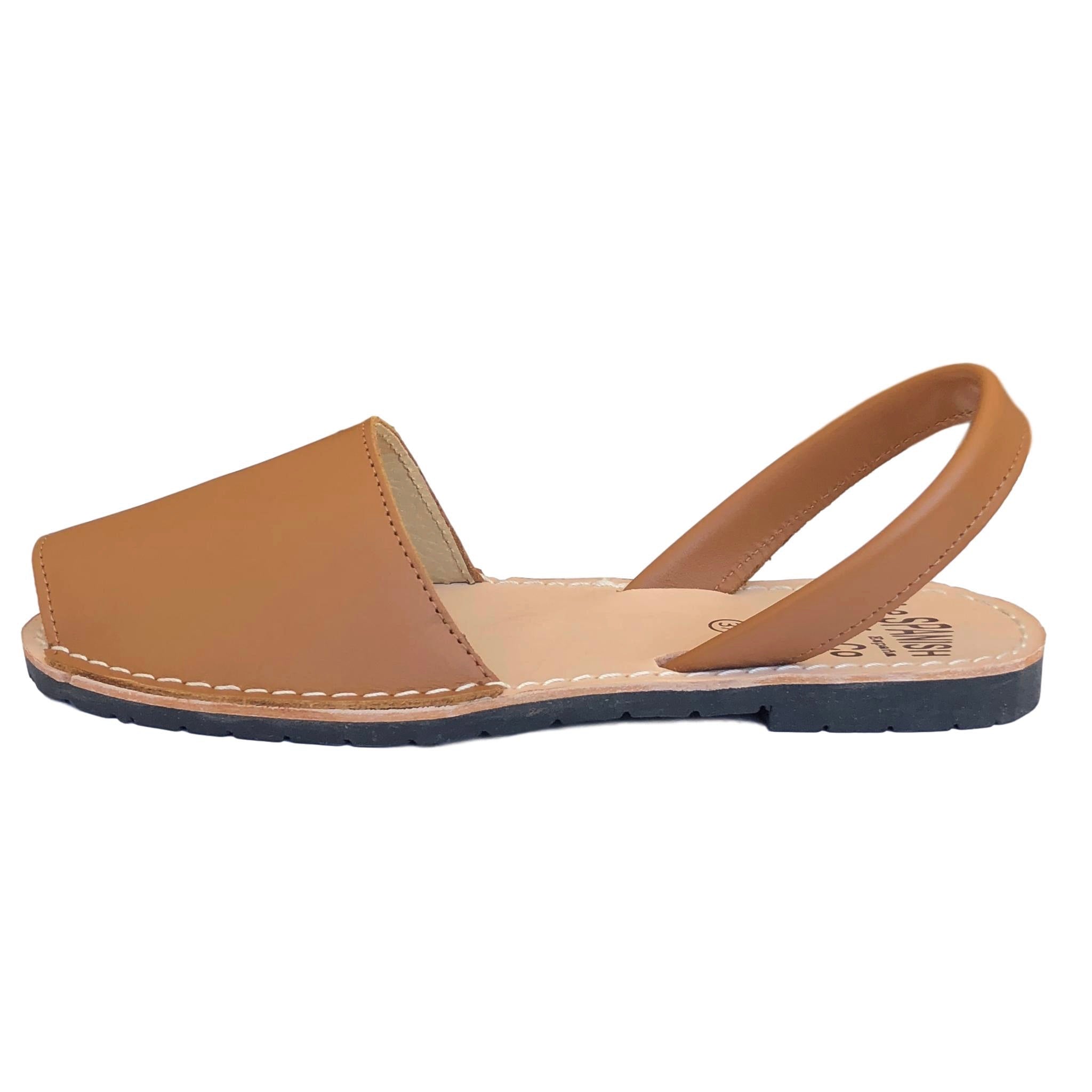 Camel classic Spanish sandals - side view