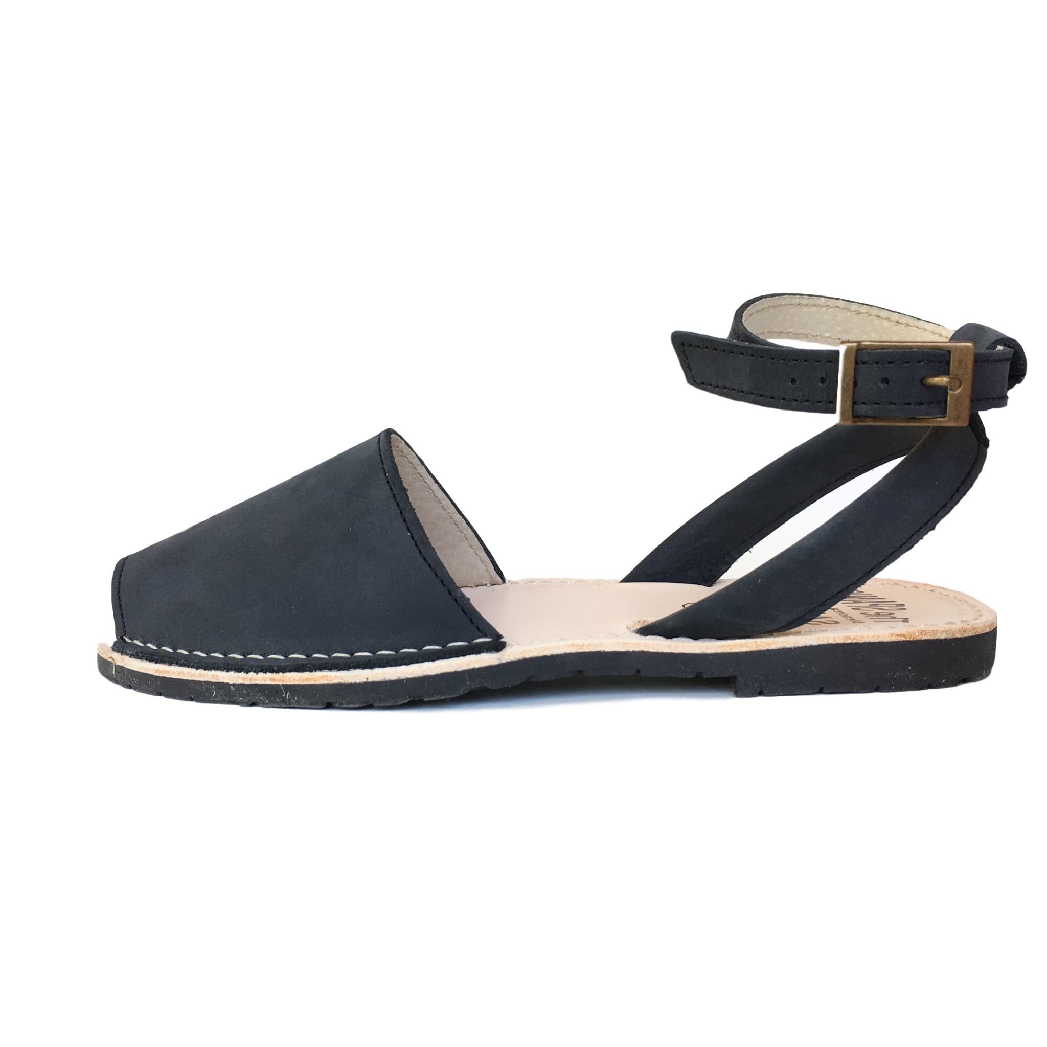 Suede sandals with an ankle strap - MarcoShoes.eu Online Shop