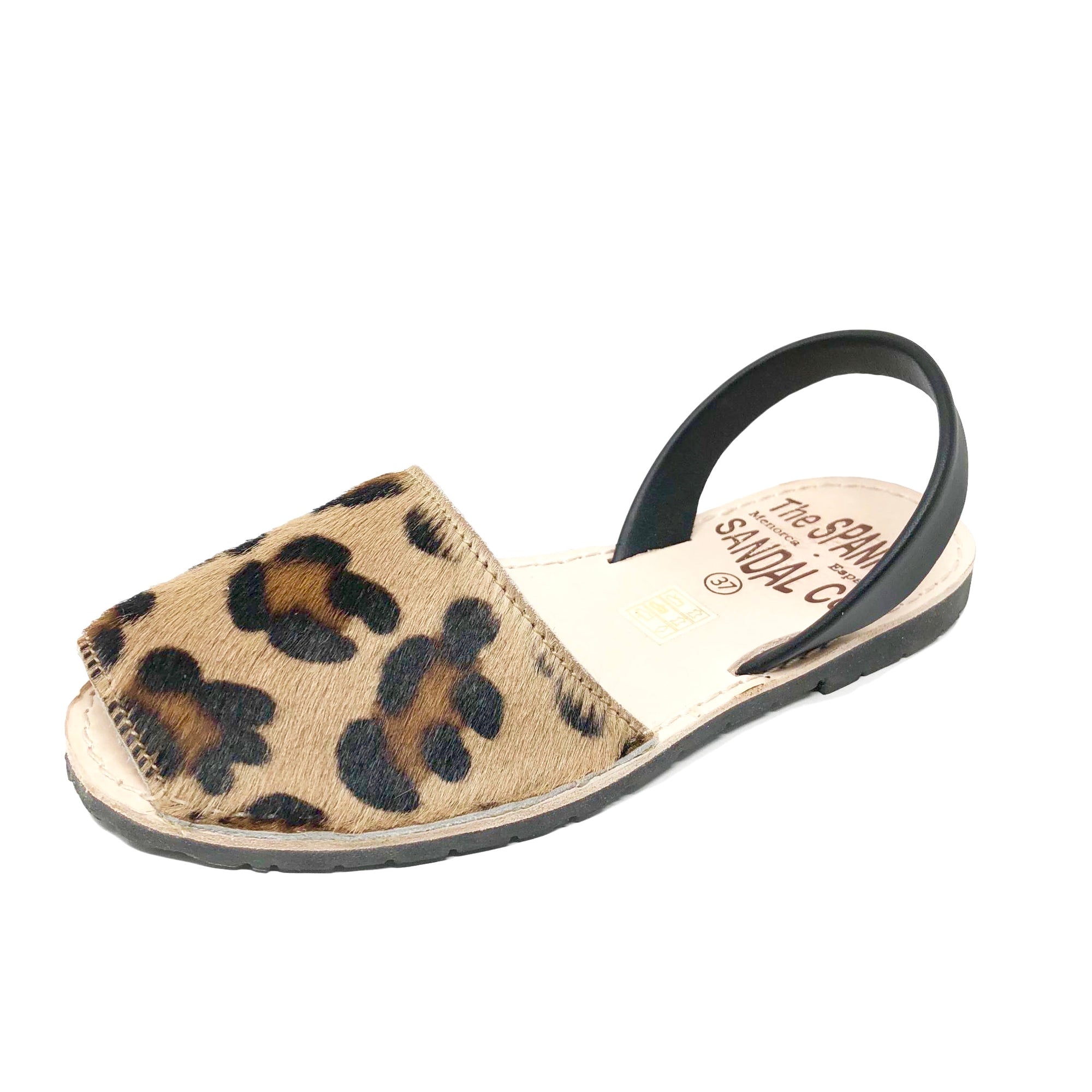Leopard print sandals